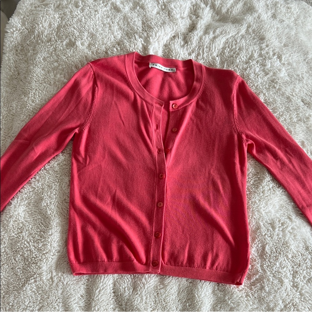 Trina Turk Pink Cardigan Sweater